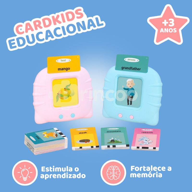 CardKids Educacional – Aprenda Inglês e Português com 224 Palavras