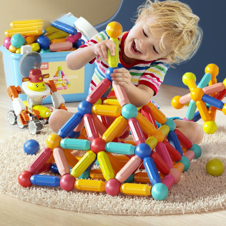 Kit Blocos Magnéticos - Educativo e Criativo