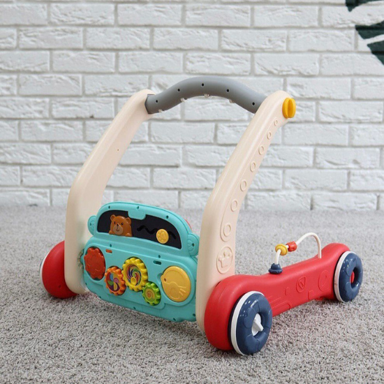 Andador Educativo 2 em 1 com Tapete Sensorial e Painel Interativo