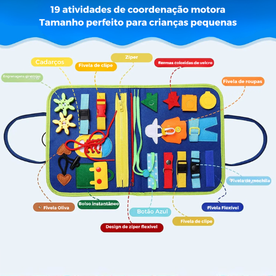 Placa Montessori de Atividades Sensoriais