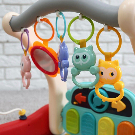 Andador Educativo 2 em 1 com Tapete Sensorial e Painel Interativo