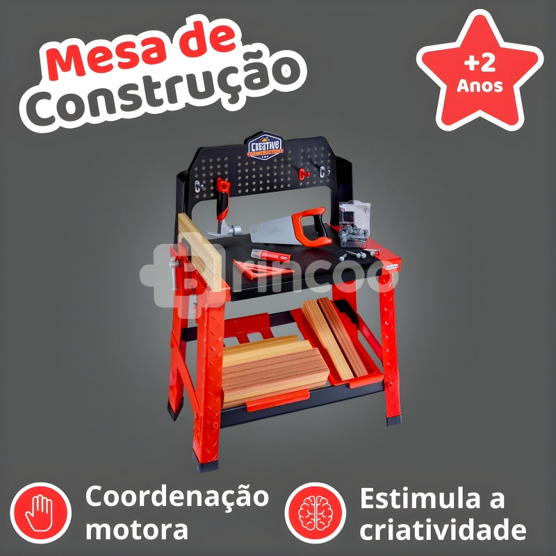 Mesa de Construção Infantil Educativa Completa