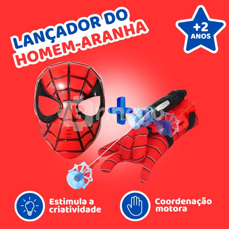 Super Lançador do Homem-Aranha + Mascara