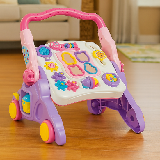 Andador Didático 4 em 1 - Rosa