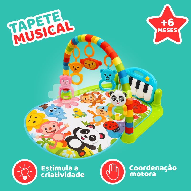 Tapete Musical Infantil Interativo com Piano Removível