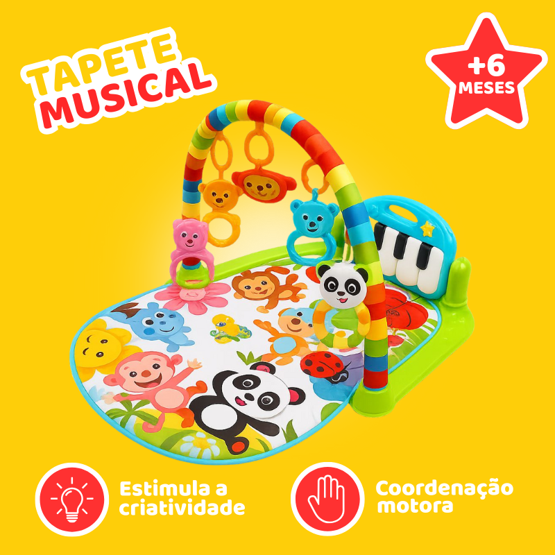 Tapete Musical Infantil Interativo com Piano Removível
