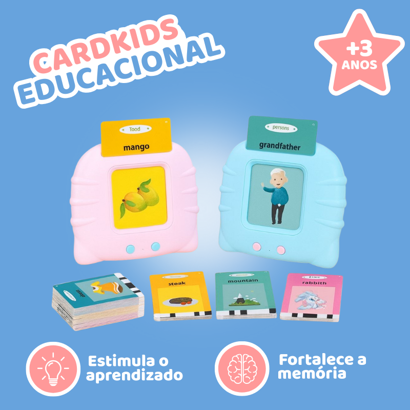 CardKids Educacional – Aprenda Inglês e Português com 224 Palavras