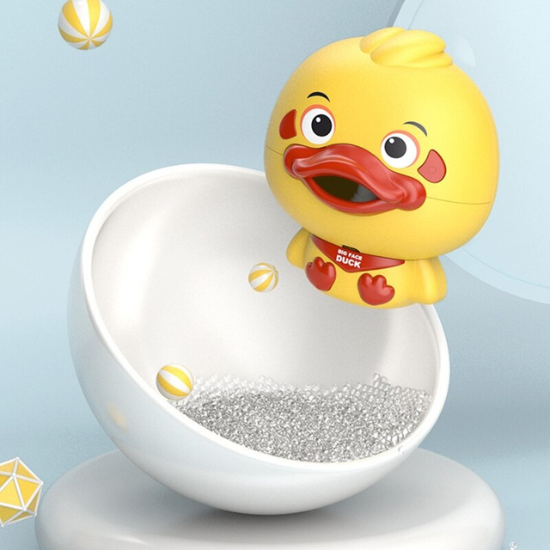 Patinho Musical Produtor de Bolhas com 12 Músicas