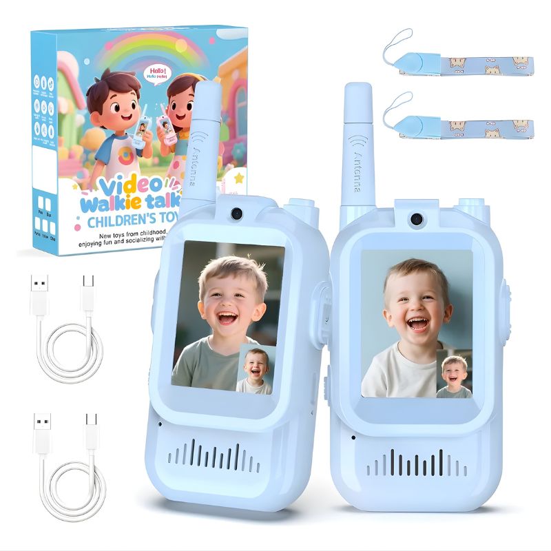 Walkie-Talkie com Vídeo Infantil Azul